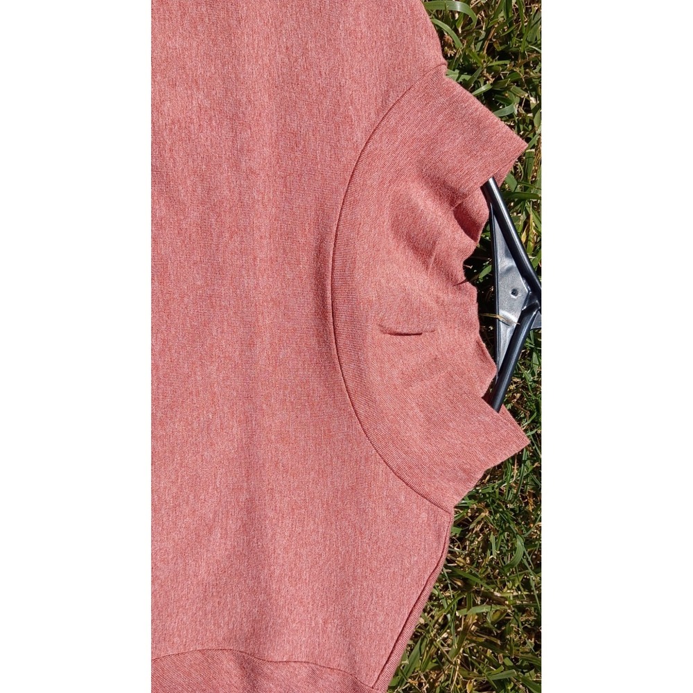 LOFT Dusty Rose Quiet Luxury Soft Knit Mock Neck Tunic Sweater Minimalist XS - Picture 6 of 10